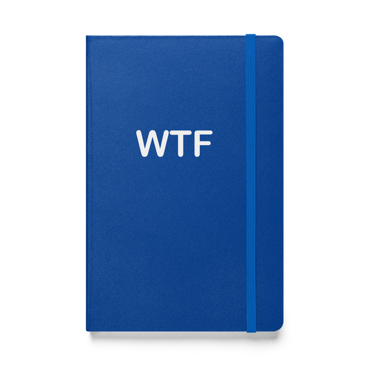 WTF hardcover bound notebook