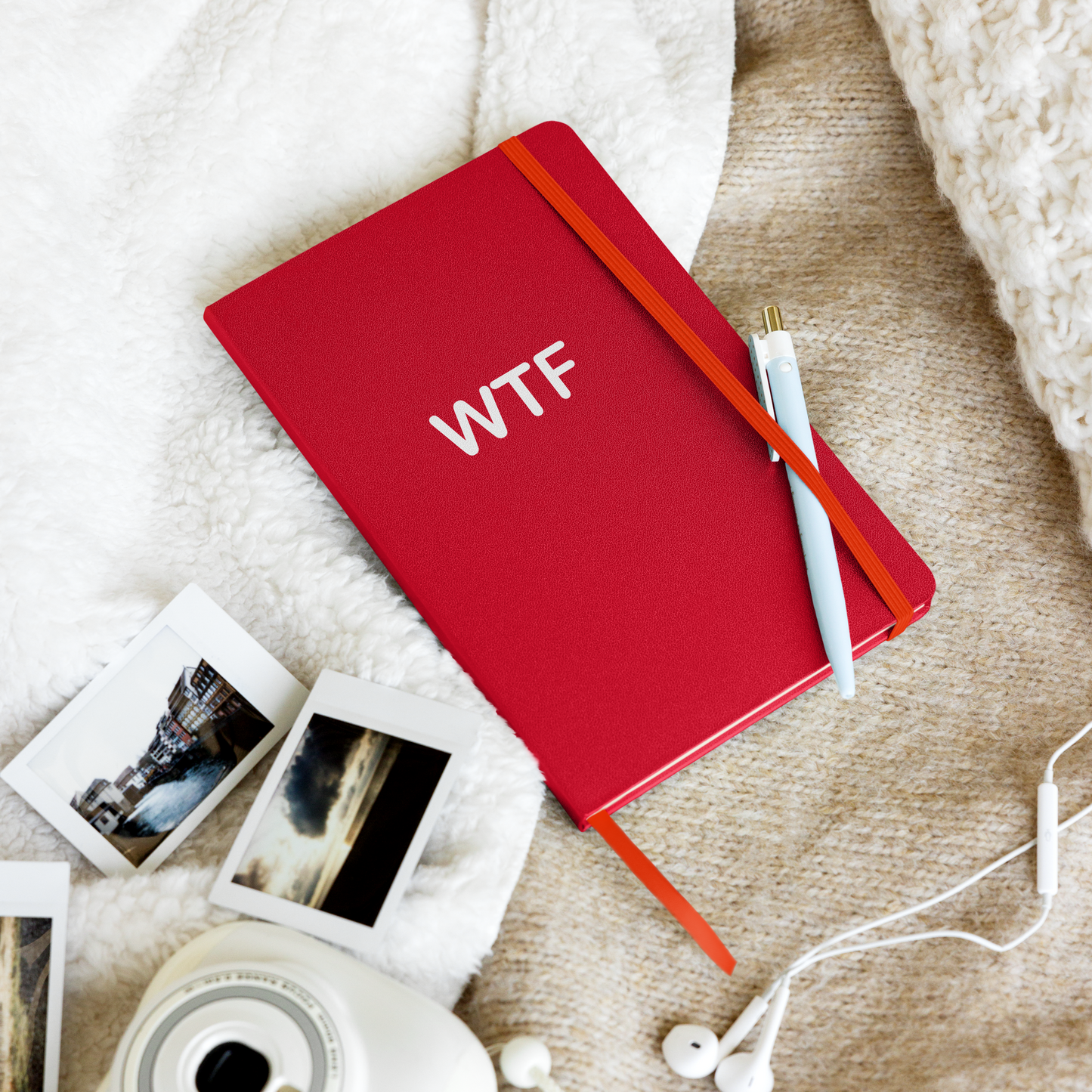 WTF hardcover bound notebook
