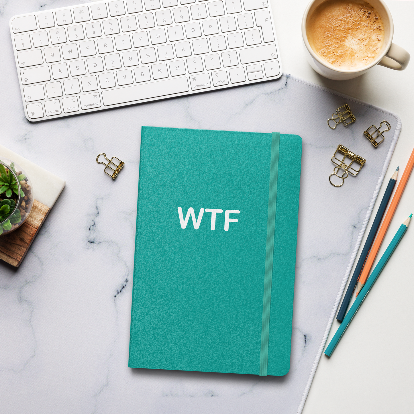 WTF hardcover bound notebook